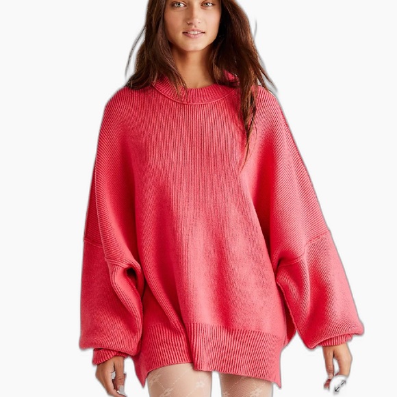 Free People Easy Street Tunic in Strawberry Spritz - Picture 1 of 15